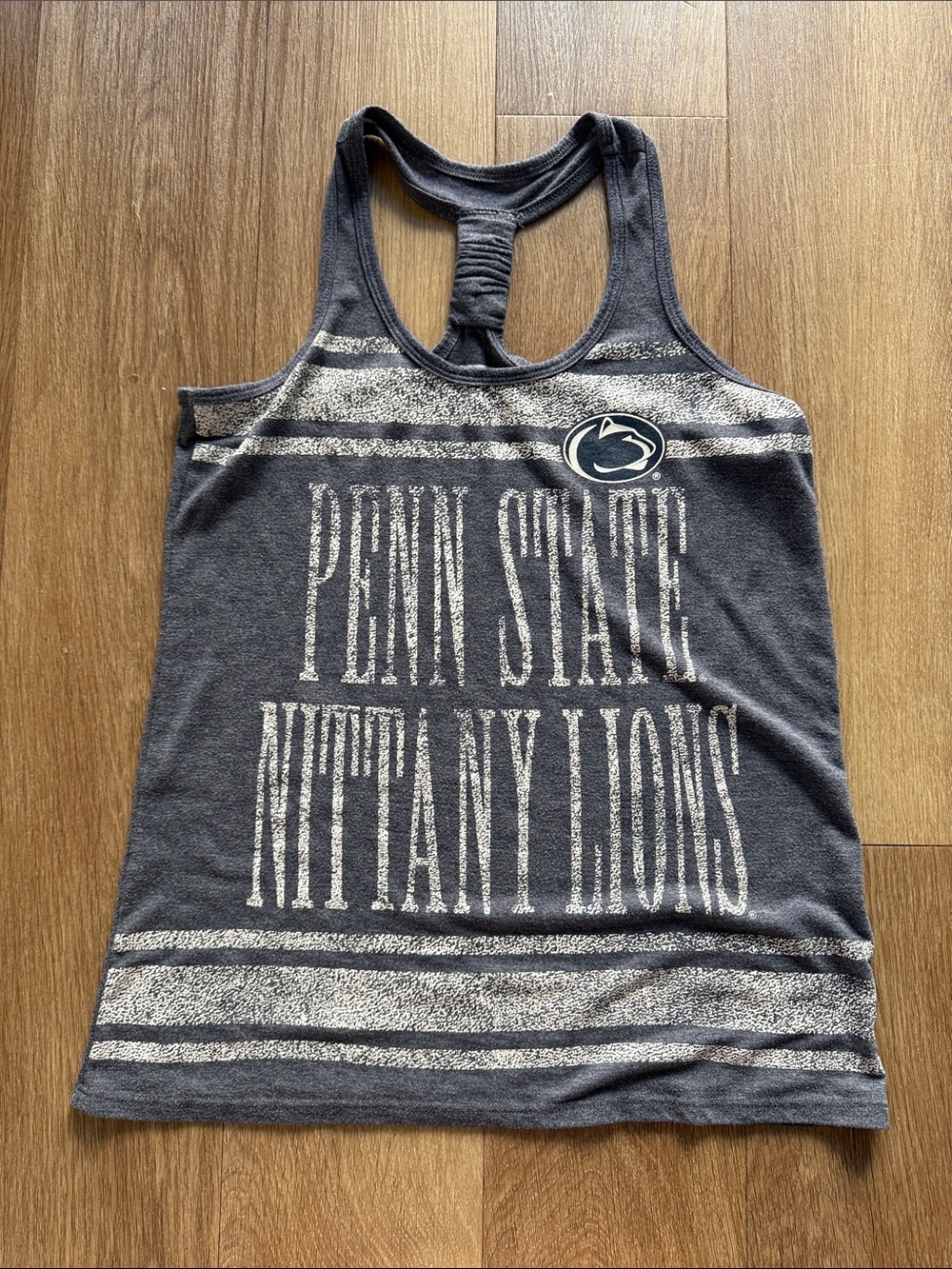 Penn State Nittany Lions Women's Gray Racerback Tank